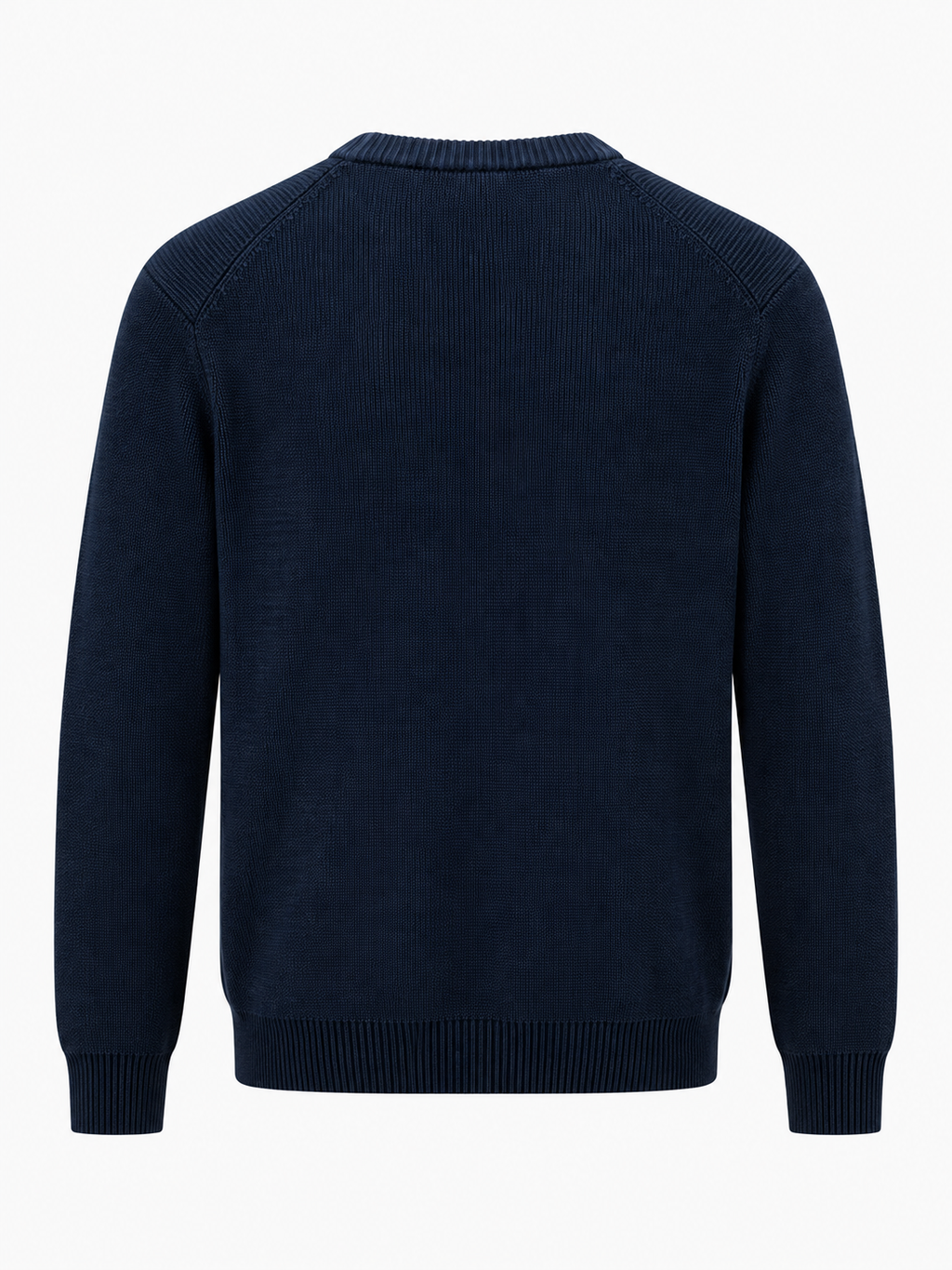 Maglione girocollo in maglia - Blu navy