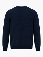 Maglione girocollo in maglia - Blu navy