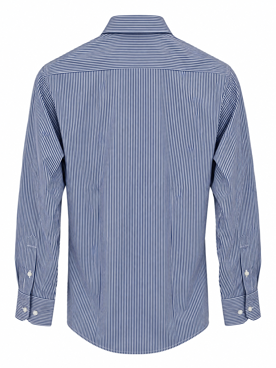 Camicia Regular Fit a Righe Sottili - blu