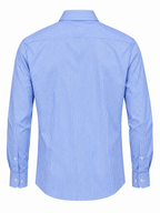 Camicia Regular Fit a Righe Sottili - celeste