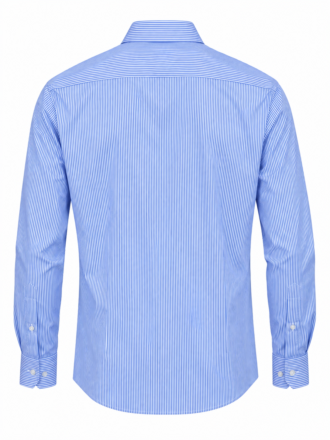 Camicia Regular Fit a Righe Sottili - celeste