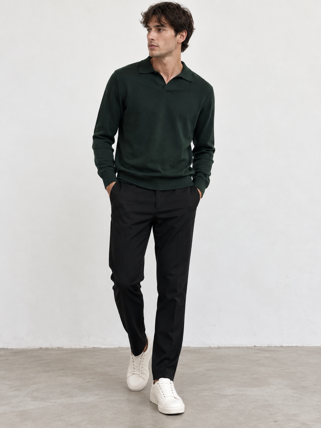 Polo in Maglia Rasata - VERDE