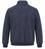 Giubbino in tessuto scamosciato - Blu navy