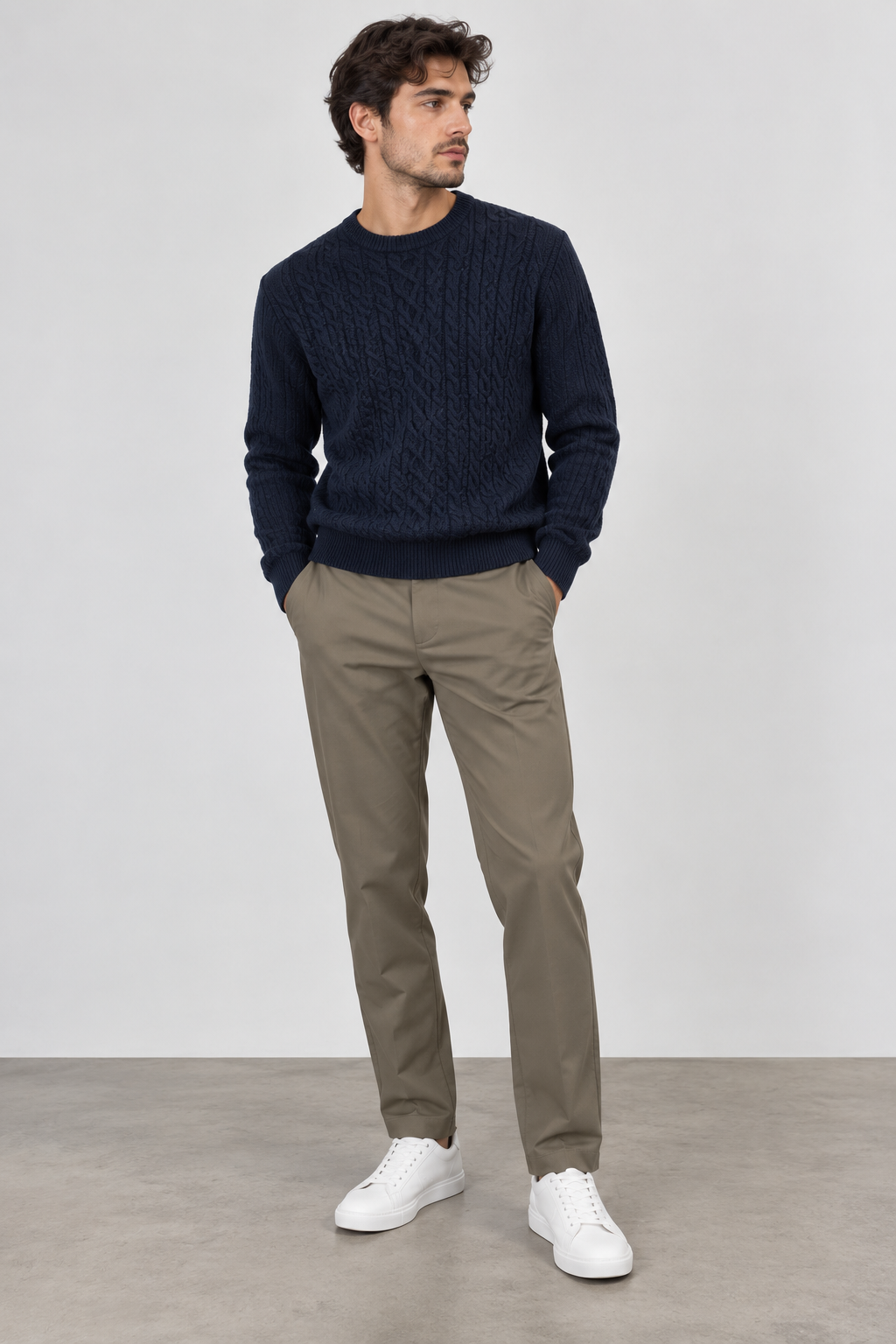 Pantalone Uomo in Tessuto Tecnico - camel