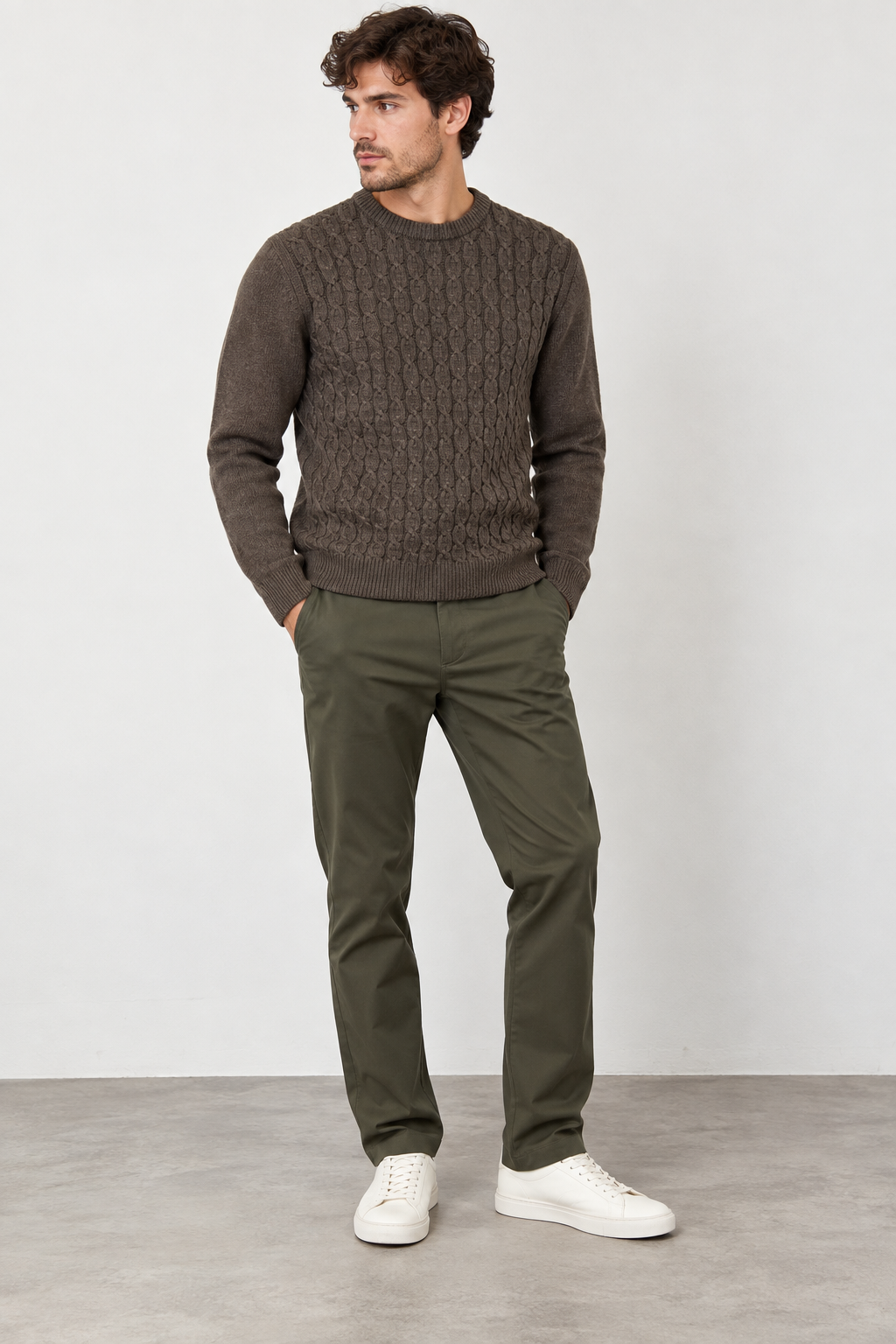 Pantalone Uomo in Tessuto Tecnico - verde