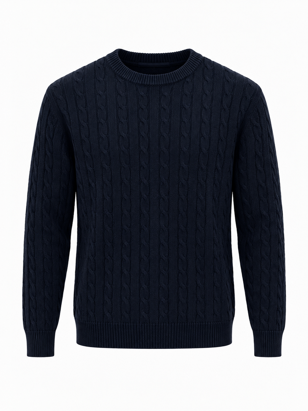 Maglione uomo in misto lana - Blu navy