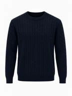 Maglione uomo in misto lana - Blu navy
