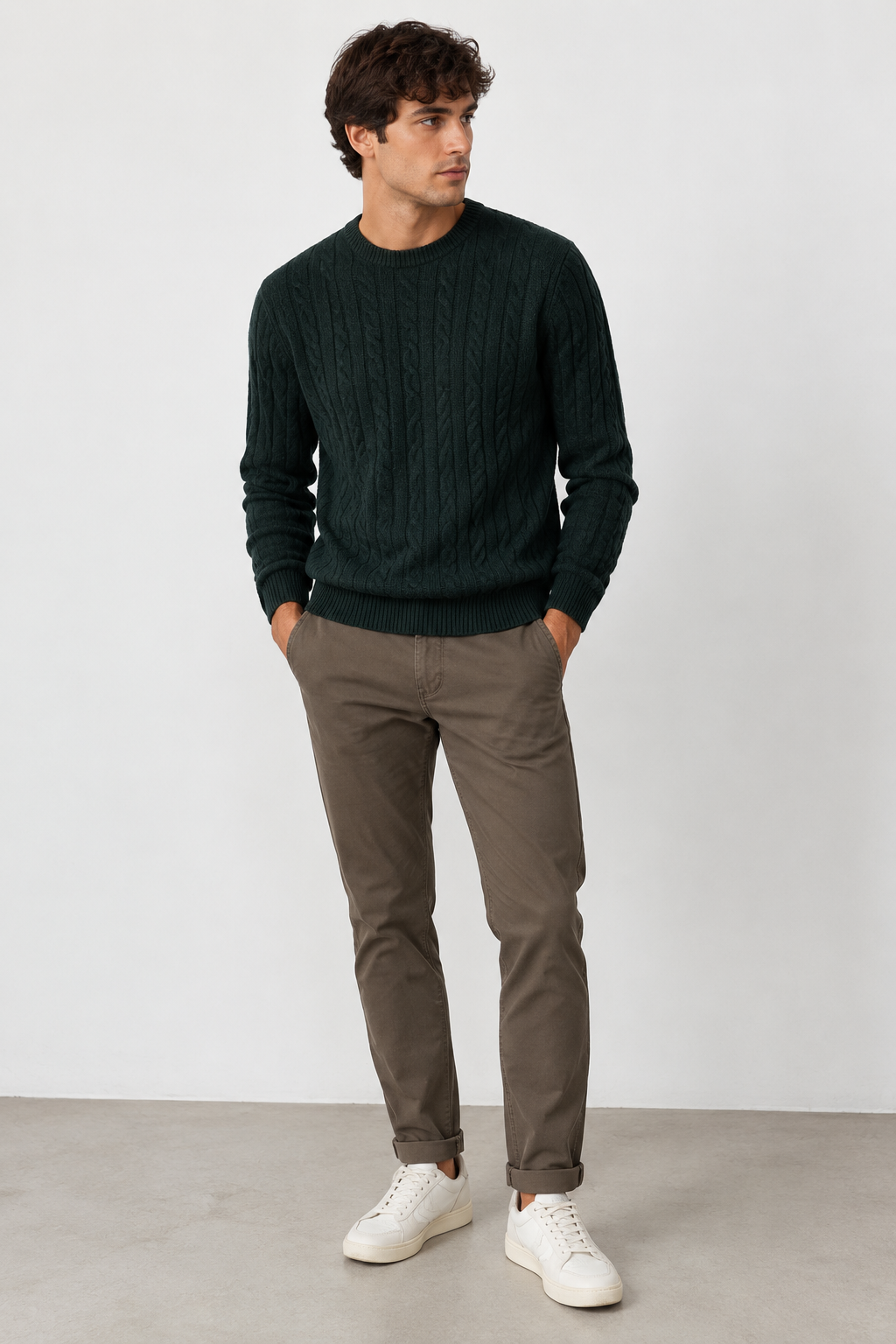 Pantalone Chinos Slim Fit - Marrone