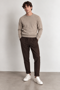 Maglione Uomo Girocollo - Beige