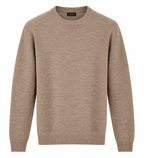 Maglione Uomo Girocollo - Beige