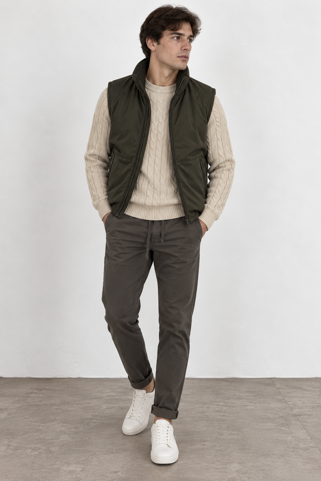 Smanicato imbottito reversibile - Militare