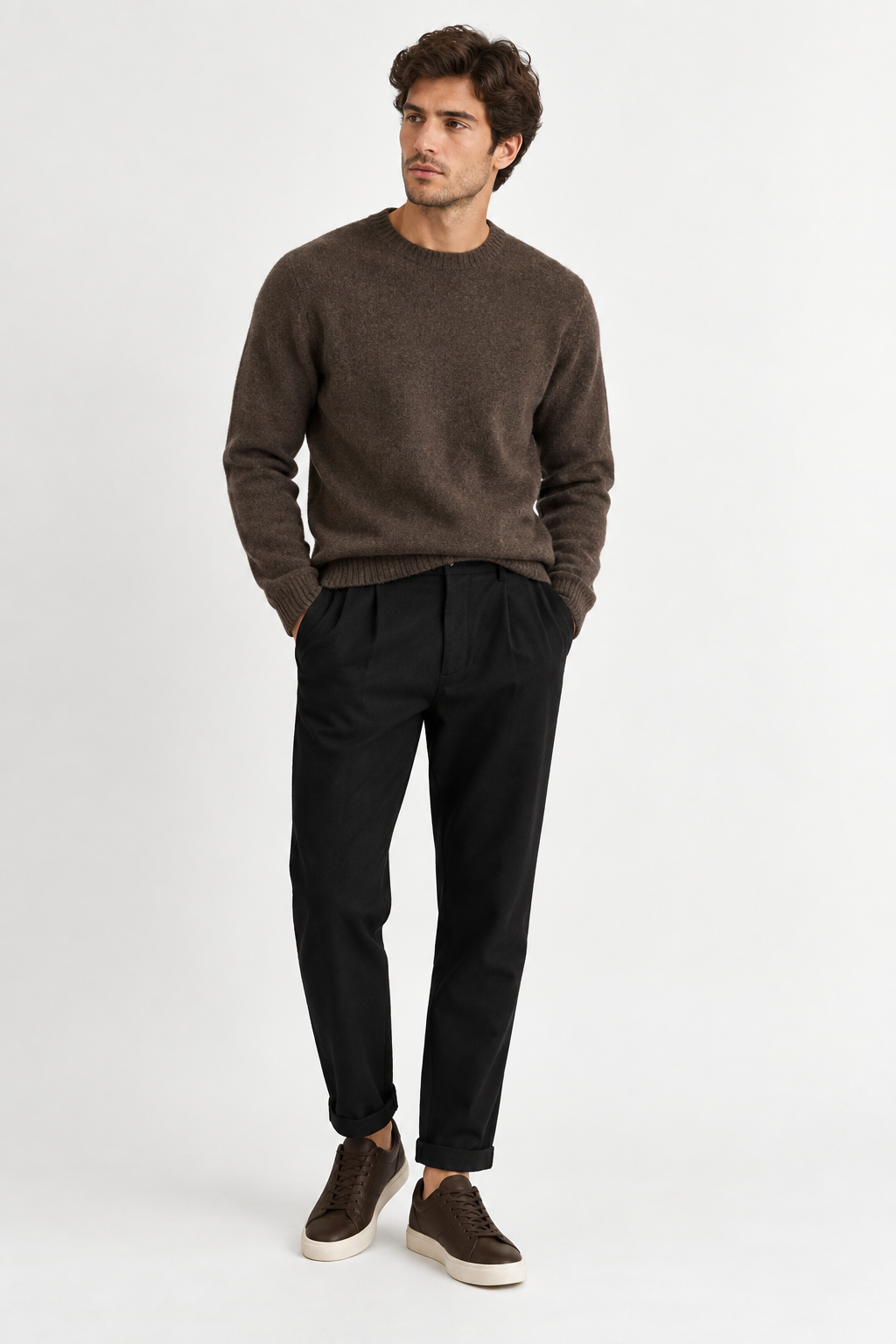 Pantalone con Laccio Elasticizzato - Nero