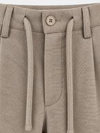 Pantalone con Laccio Elasticizzato - Beige