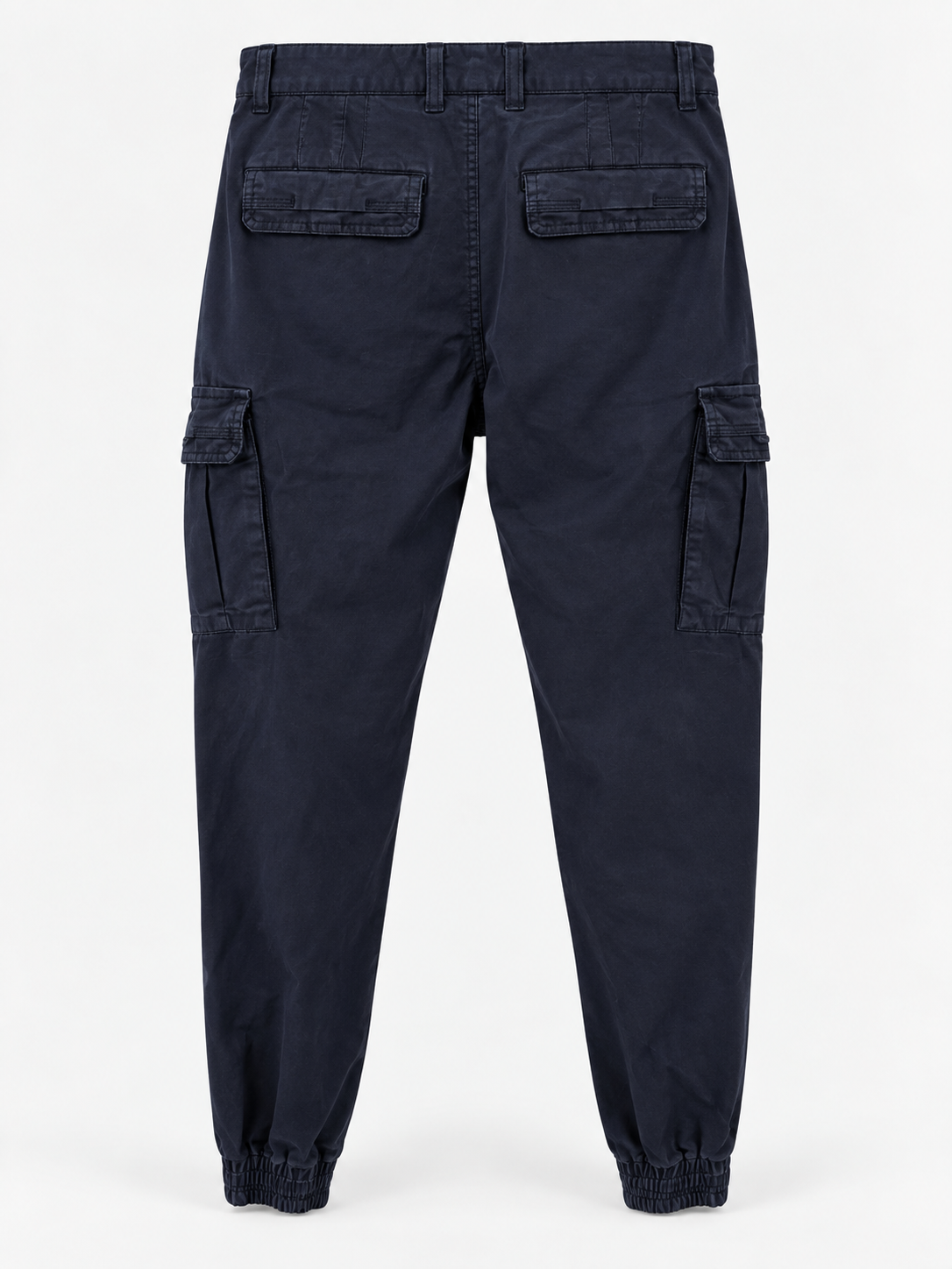 Pantalone Cargo in Cotone Elasticizzato - Blu navy