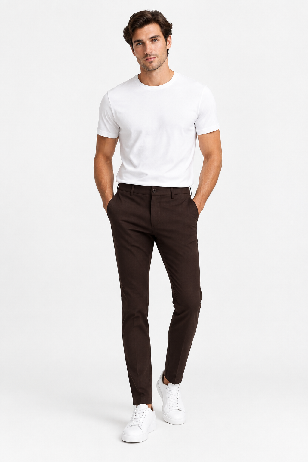 Pantalone chinos - Marrone