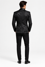 Abito Slim Fit Nero - Vista retro