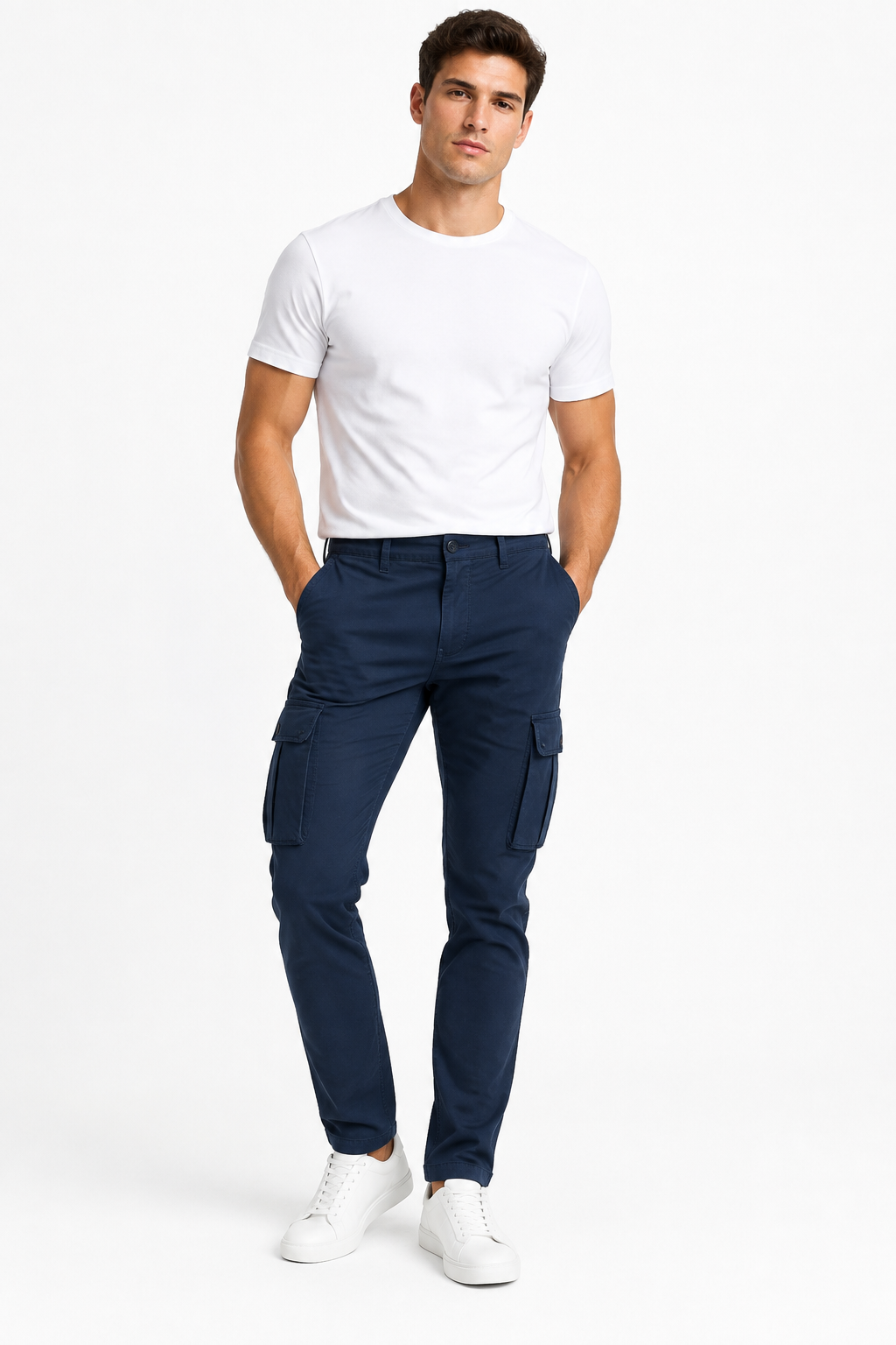 Pantalone Cargo - Blu