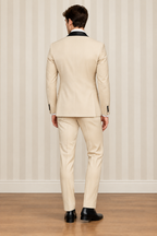 smoking 3 pezzi - beige