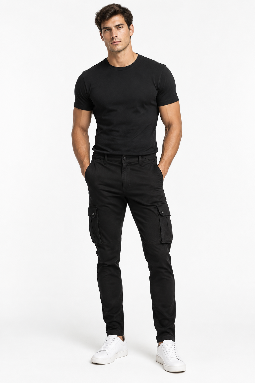 Pantalone Cargo - Nero