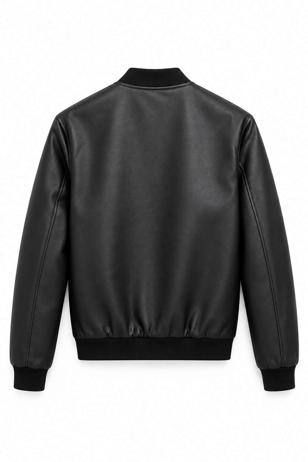 Giubbino bomber ecopelle - nero