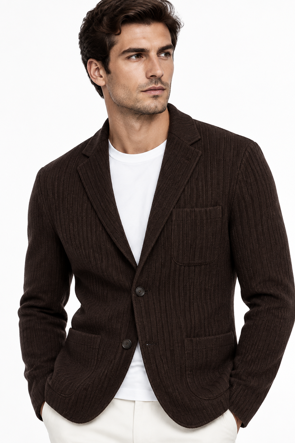 cardigan - caffè
