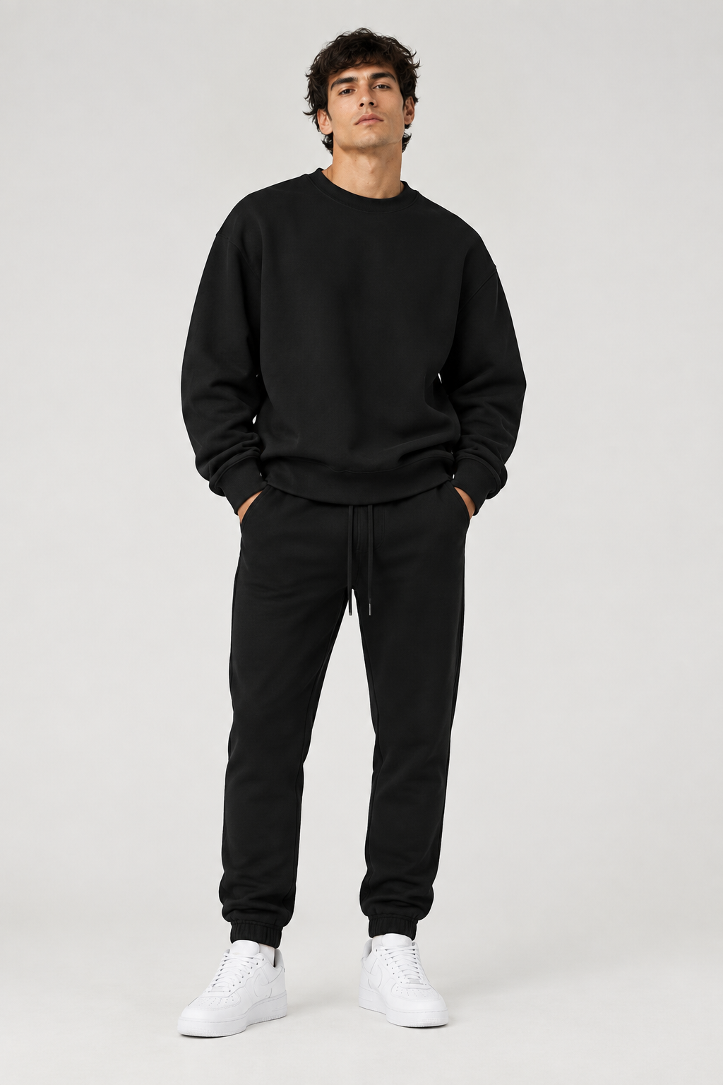 Felpa Girocollo - Nero