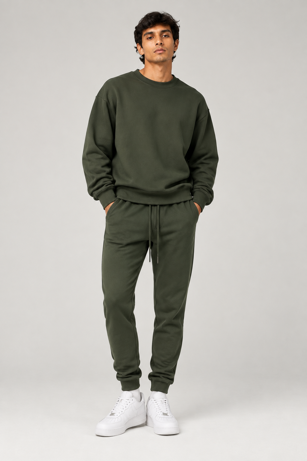 Felpa Girocollo - Verde