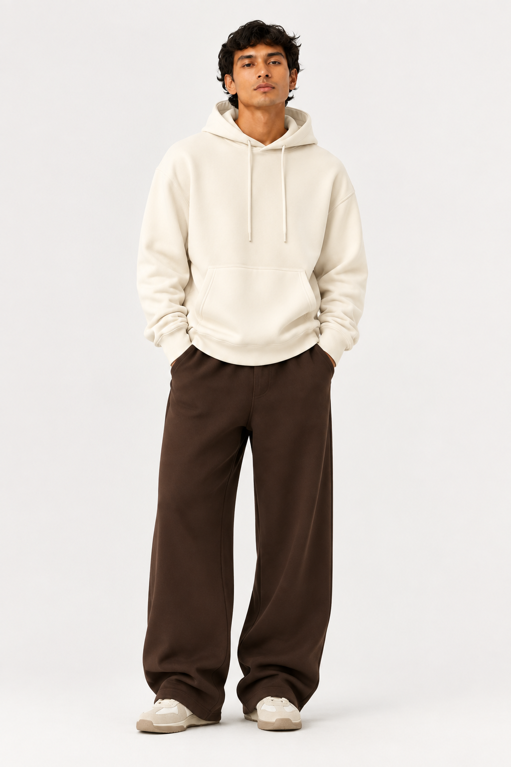Felpa Hoodie - Beige