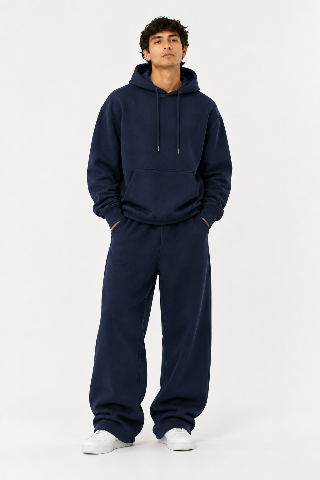 Felpa Hoodie - Blu