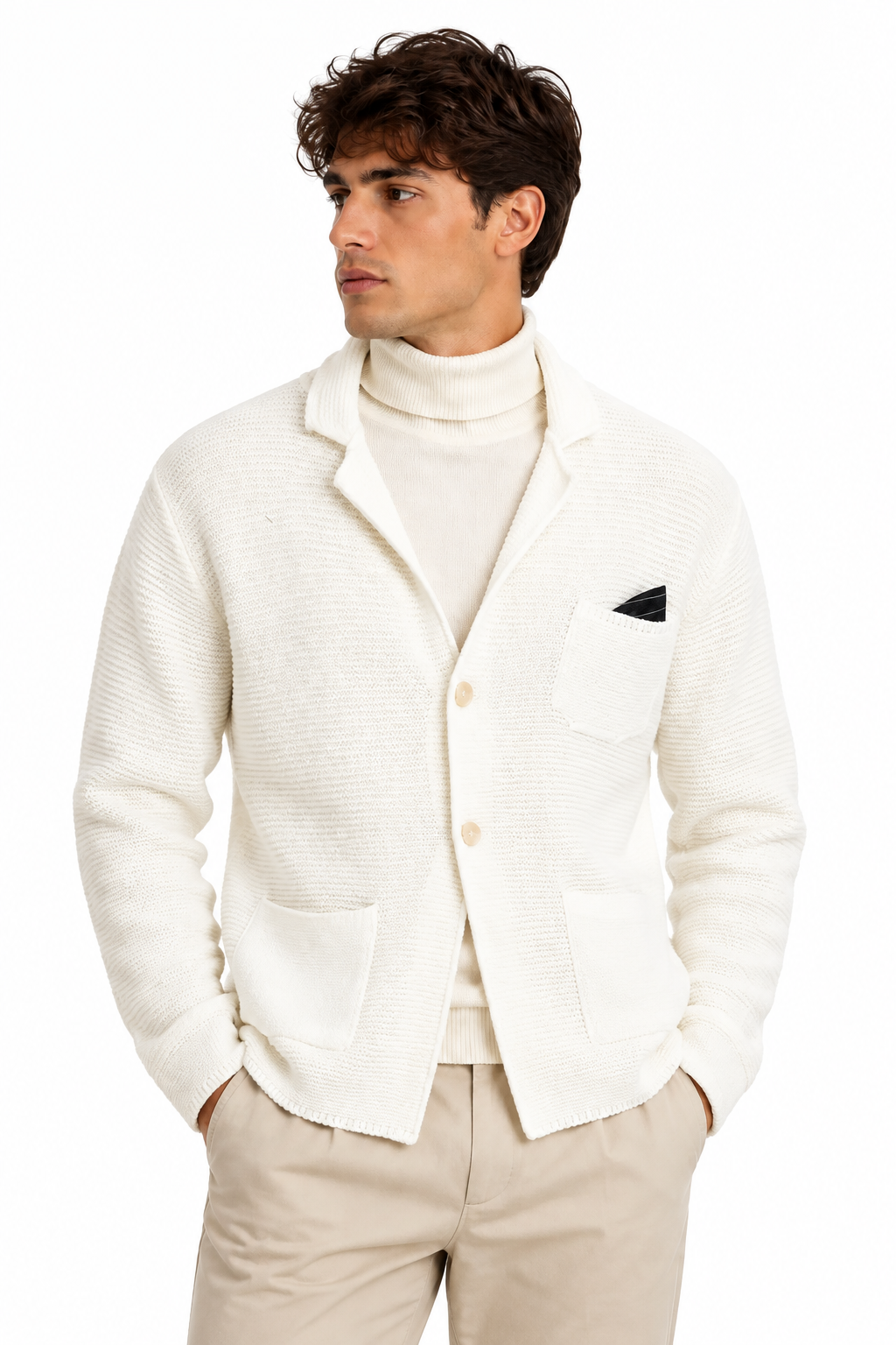 cardigan - bianco