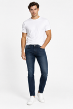 Jeans slim fit N1590 - Vista su modello