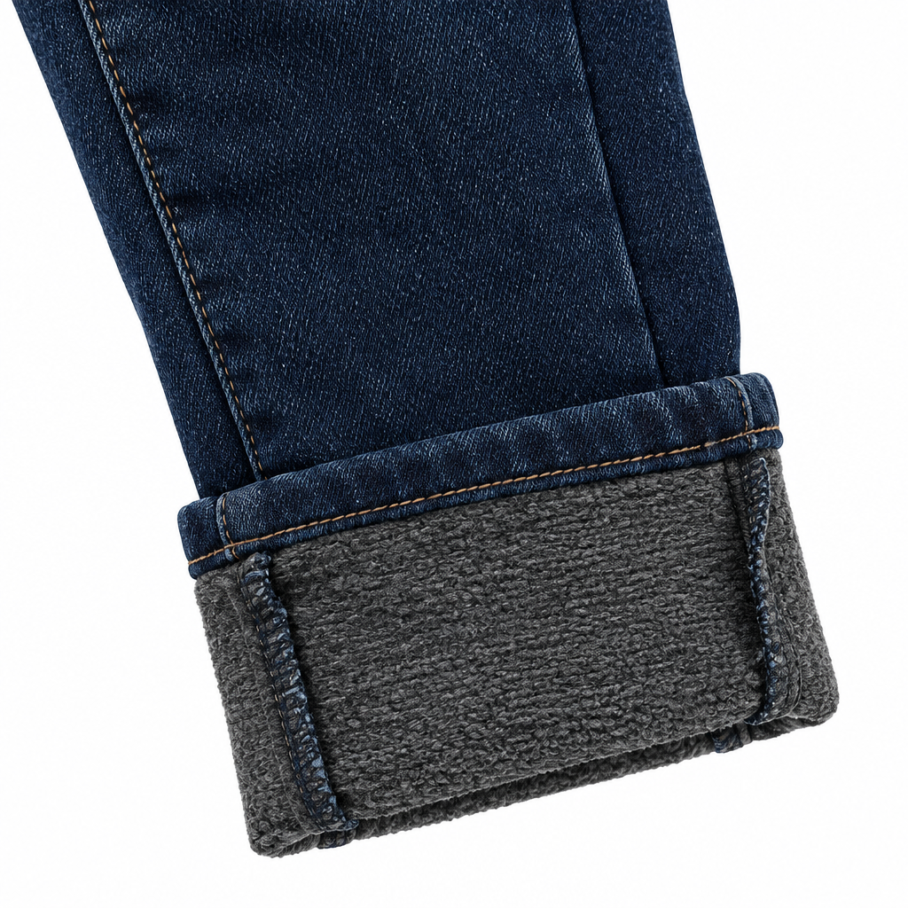 Jeans felpato NT8168-2 - Dettaglio risvolto