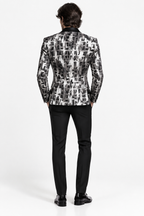 Abito Slim Fit Drop 7 Fantasia - Grigio 