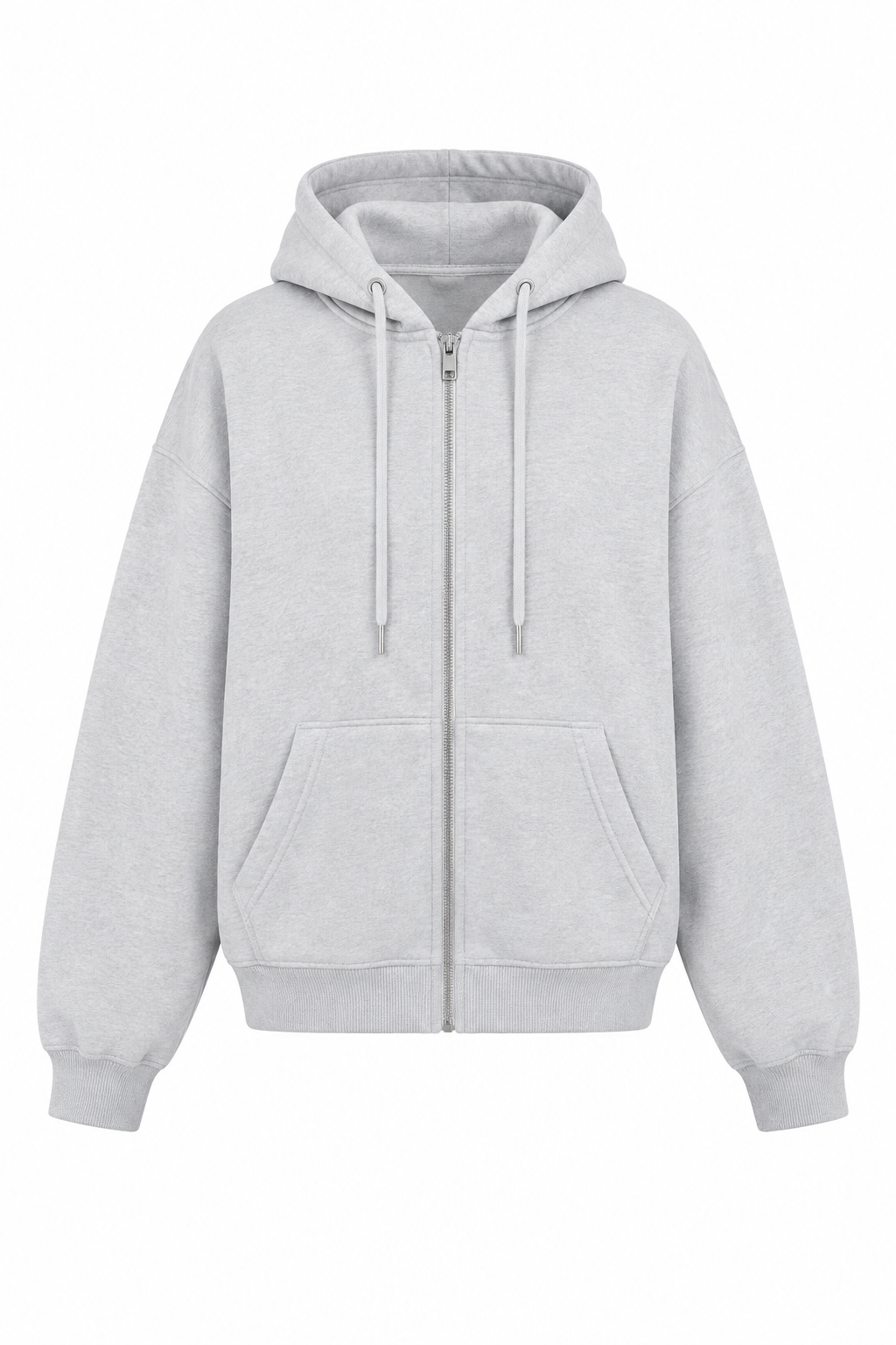 Felpa Zip - Grigio