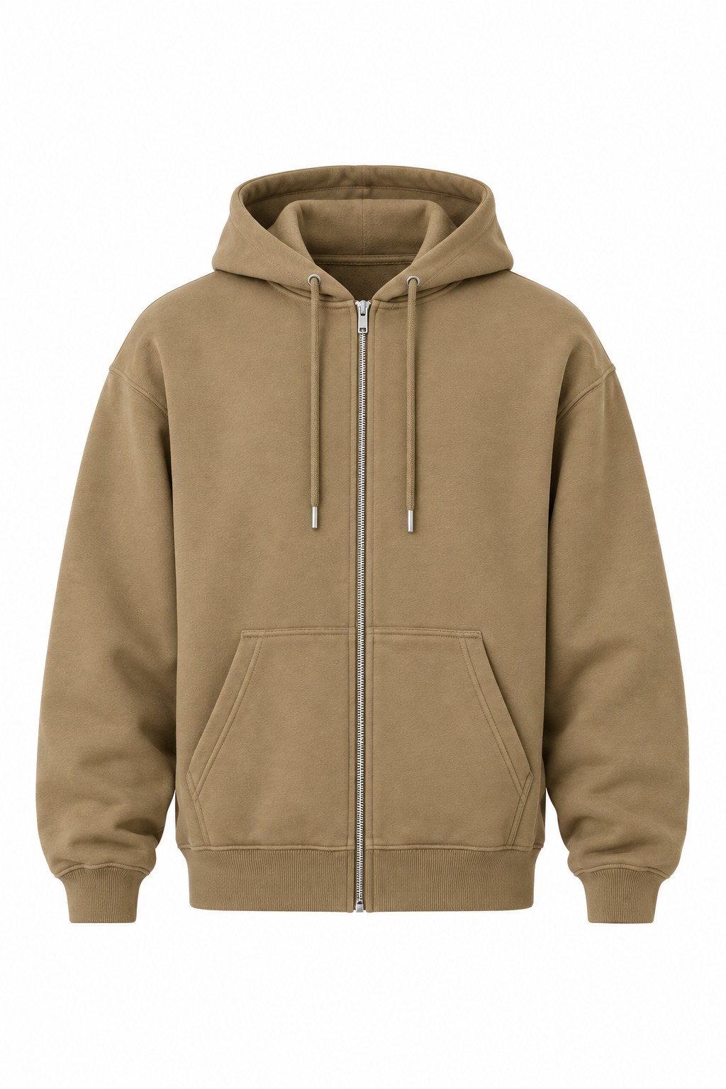 Felpa Zip - Khaki