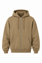 Felpa Zip - Khaki