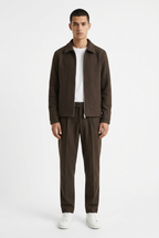 Coordinato Panno Cropped - Marrone