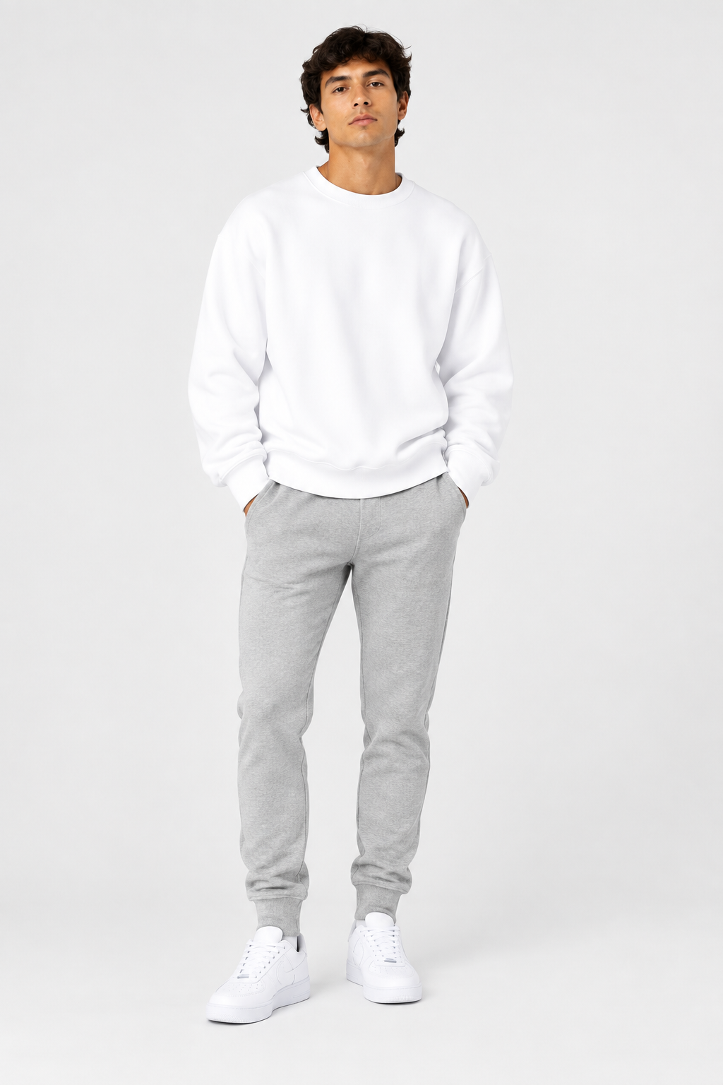 Felpa Girocollo - Bianco