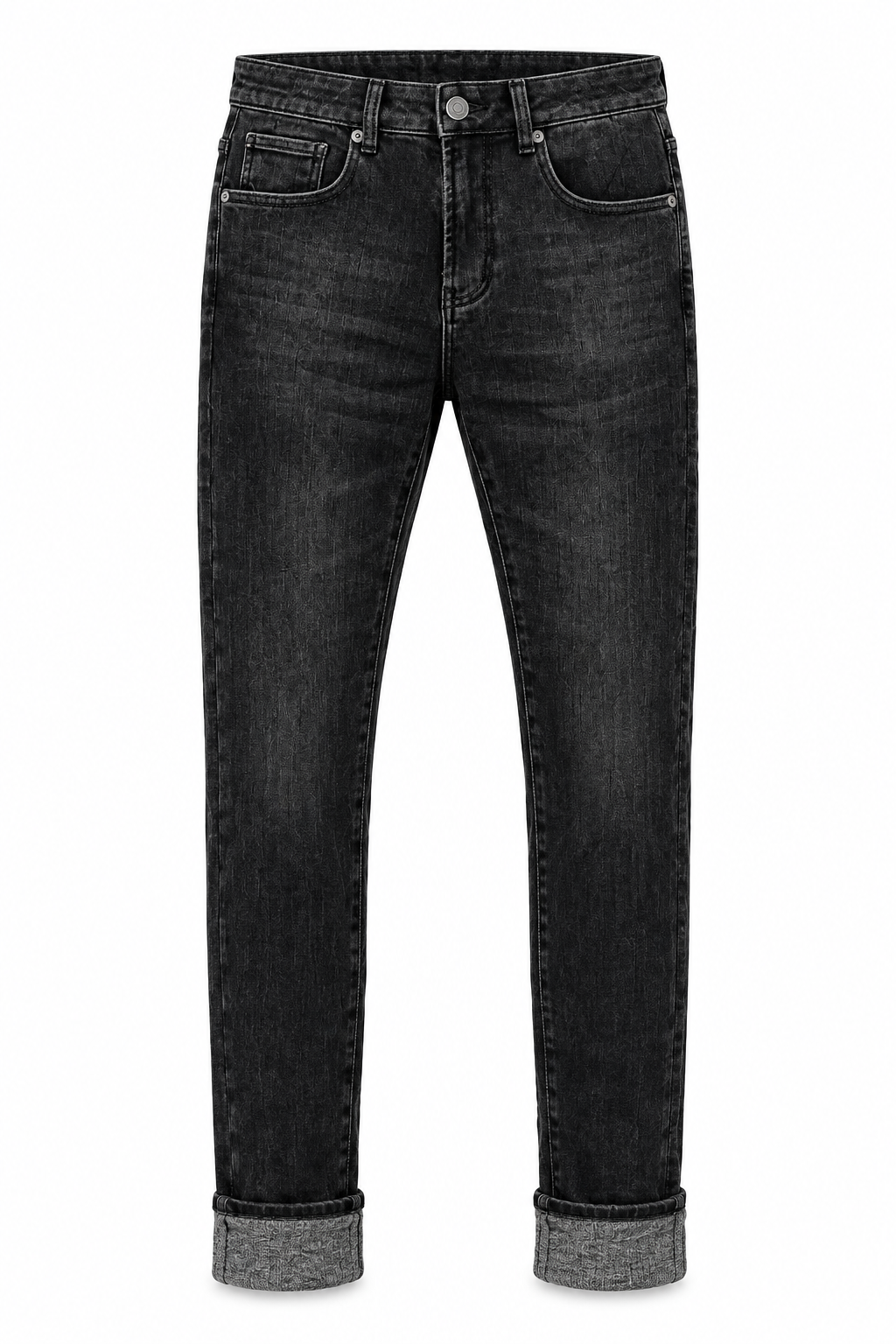 Jeans felpato NT8168-4 nero - Vista frontale
