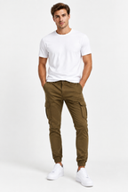 Pantalone cargo NL197 - Khaki