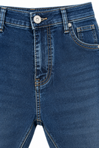 Jeans Slim Fit Blu Scuro - Dettaglio Cuciture