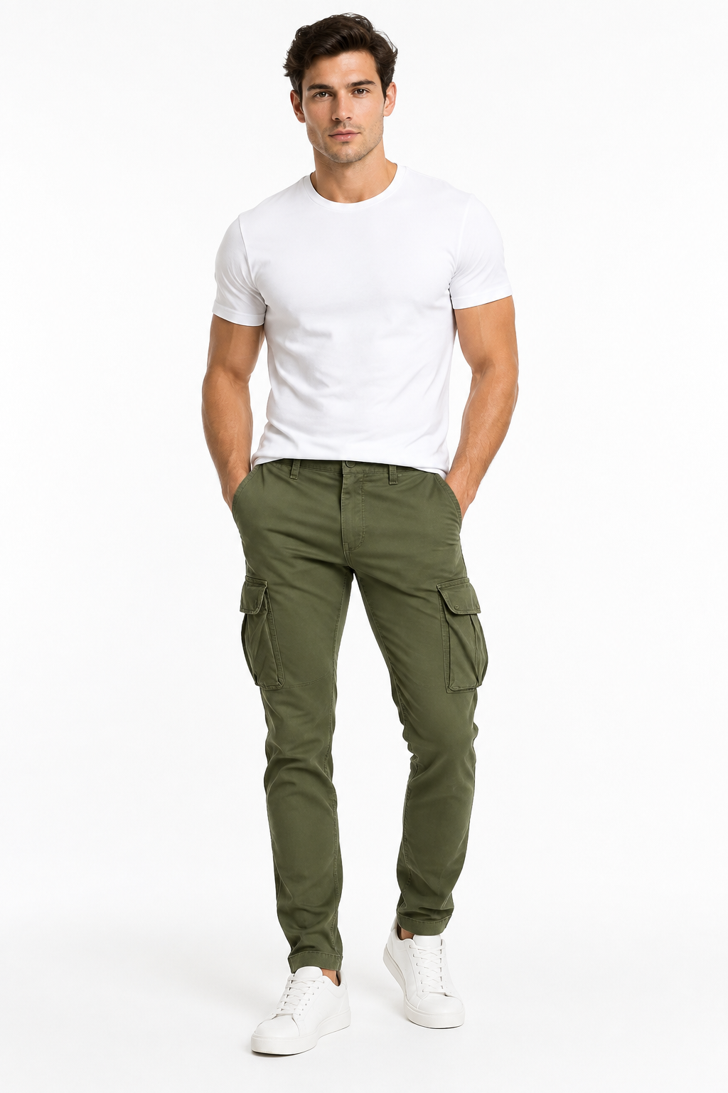 Pantalone Cargo - Militare 