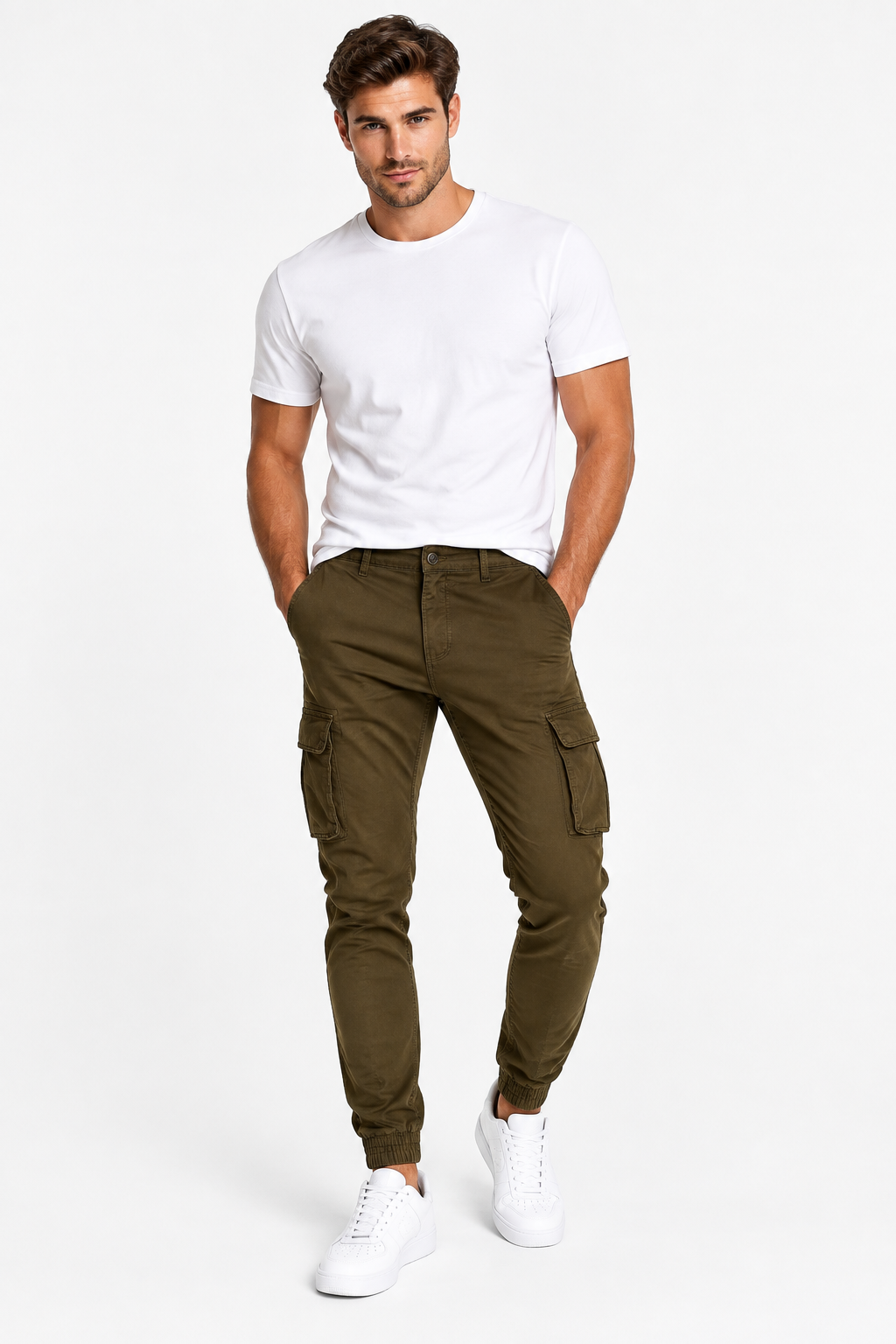 Pantalone cargo NL197 - Militare