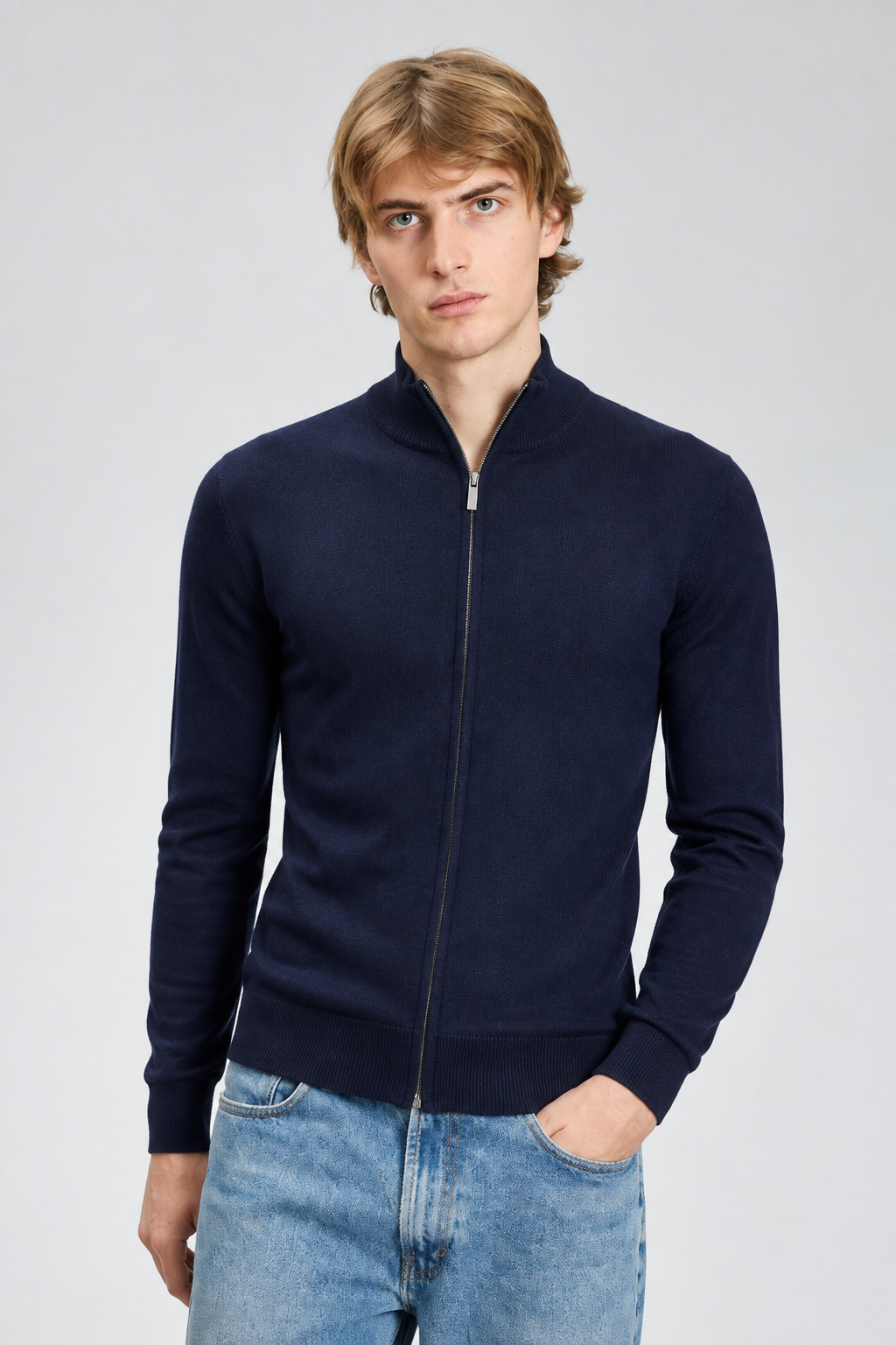 cardigan - blu navy