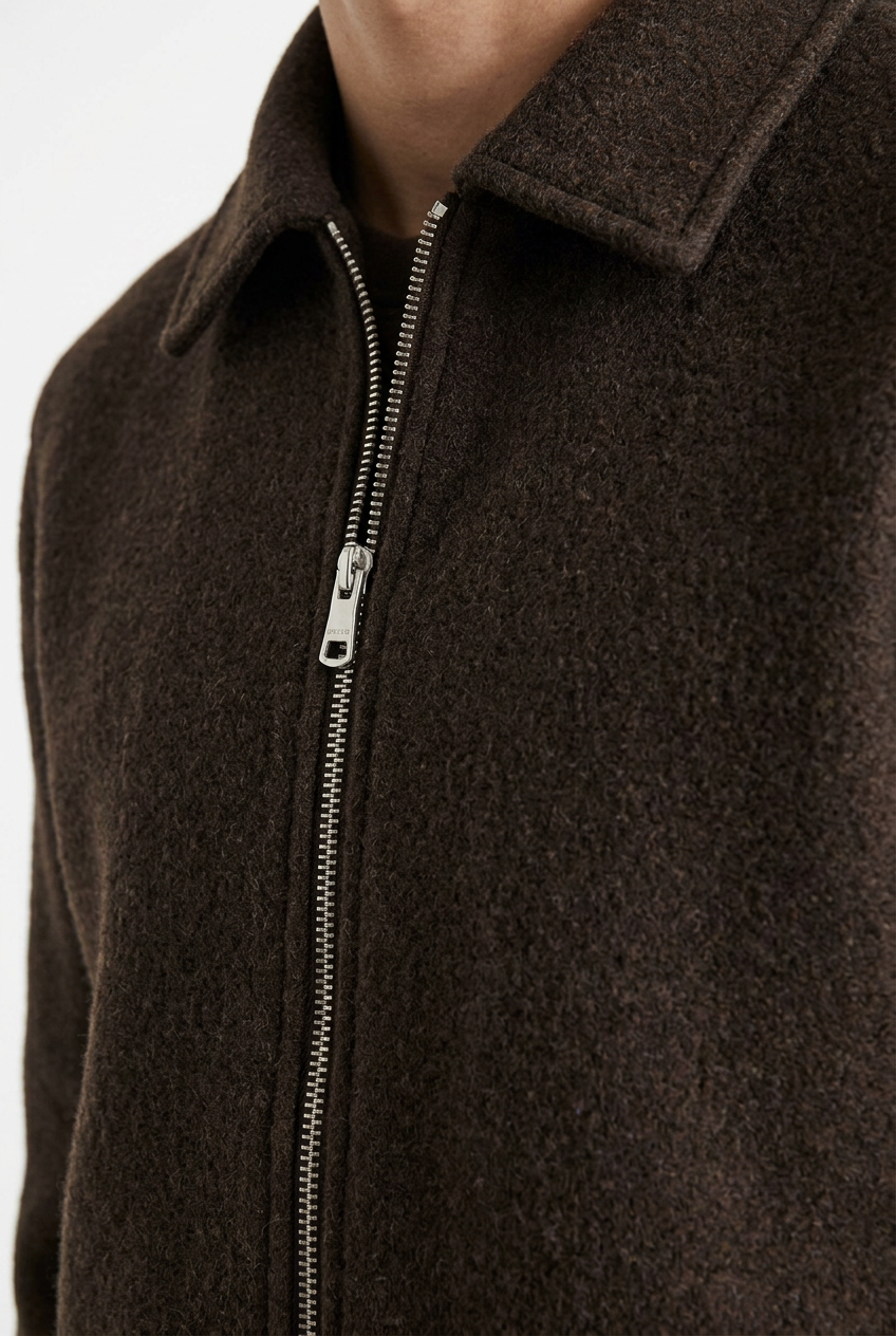Coordinato Panno Cropped - Marrone