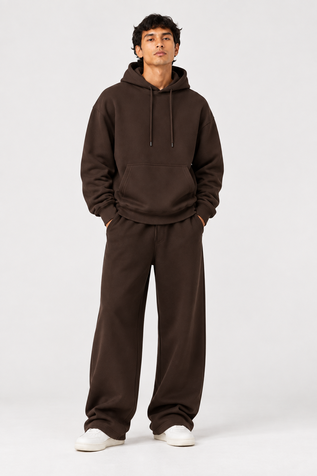 Felpa Hoodie - Caffè