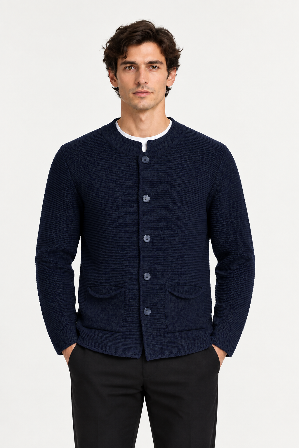 cardigan - blu navy
