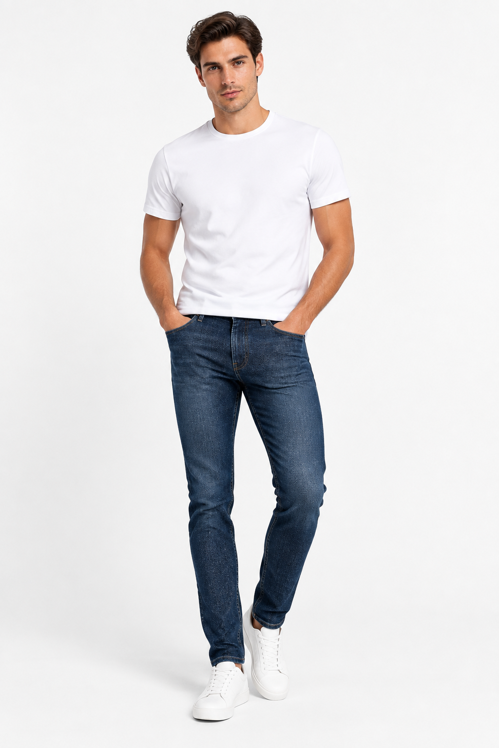 Jeans slim fit AF1381A - Vista su modello