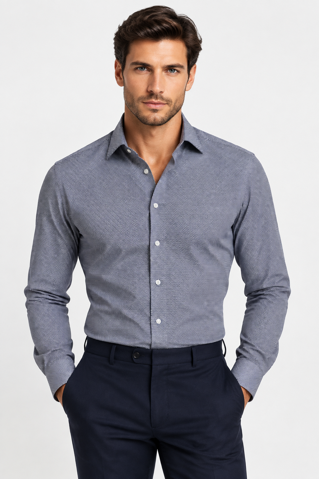 Camicia Uomo Fantasia Slim Fit