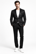 Abito Slim Fit Nero - Vista frontale